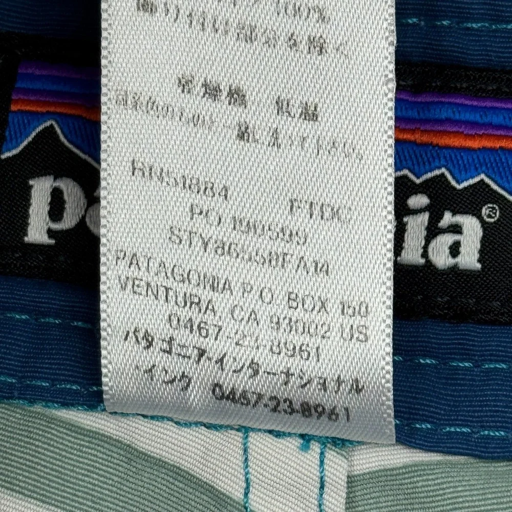 Patagonia Board Shorts Mens 32 Multicolor Stripes Wavefarer Swim Trunks 86558